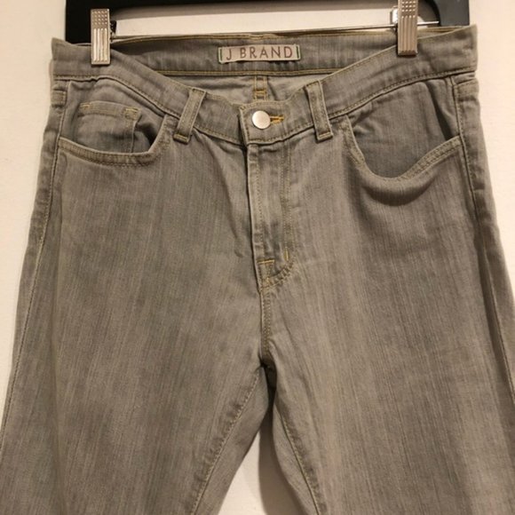J Brand Jeans Gray Wash Straight Leg Low Rise Waist Size 28 #183 - Picture 2 of 7